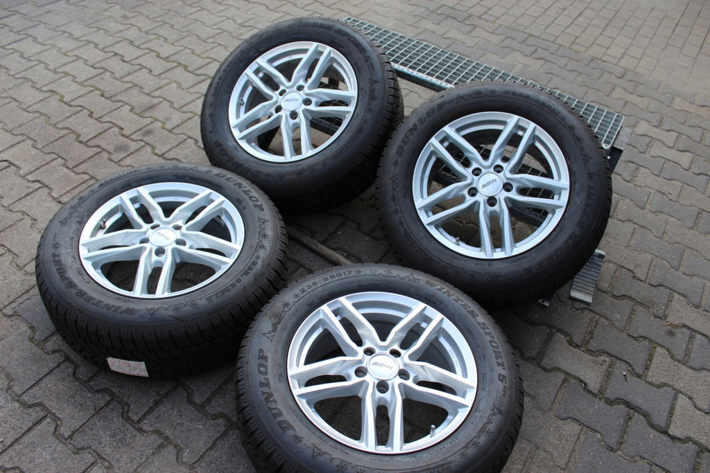 4x Alufelge 17 Zoll 7.5" 5x112 40ET Glanz Silber KBA51475 Audi I Rim Wheel FEL5475305542nr