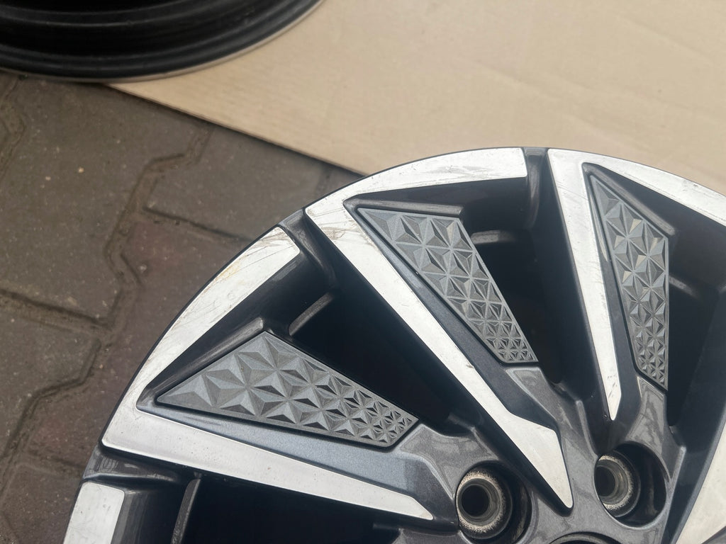 1x Alufelge 16 Zoll 6.5" 5x114.3 50ET Glanz Grau 52910-G7700 Hyundai Ioniq Mg