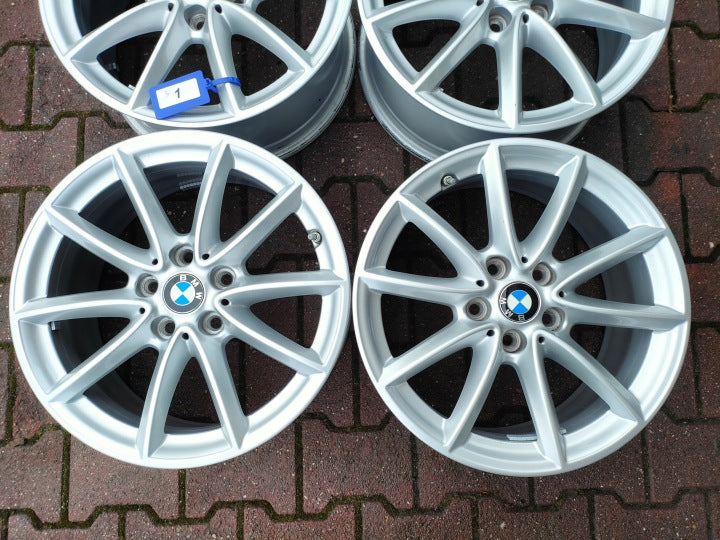 4x Alufelge 17 Zoll 7.5" 5x112 52ET Glanz Silber 6856061 BMW F39 X1 F48 FEL7710619908dt