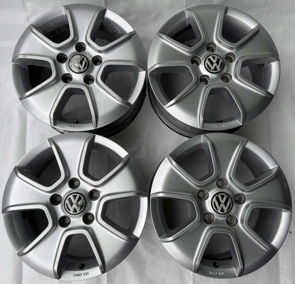 4x Alufelge 16 Zoll 6.5" 5x120 62ET Matt Silber 2H0071496 VW Amarok Rim Wheel FEL8427950414id