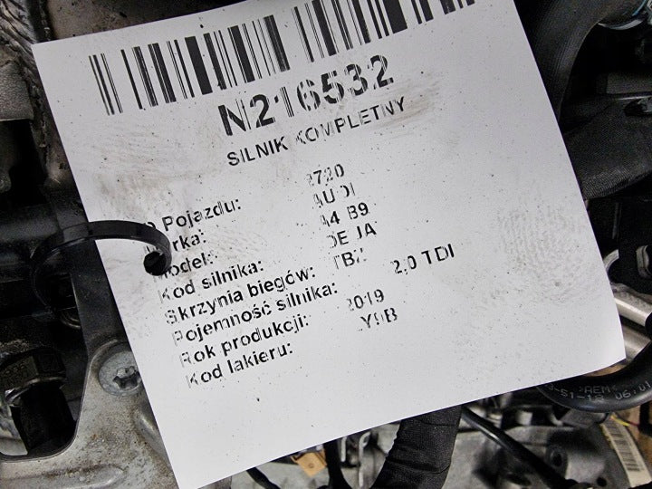 Motor Audi A4 B9 DEUA DEUC 2.0 TDI 149PS 126TKm 2019 Diesel Engine Komplett MOT5006259410gt