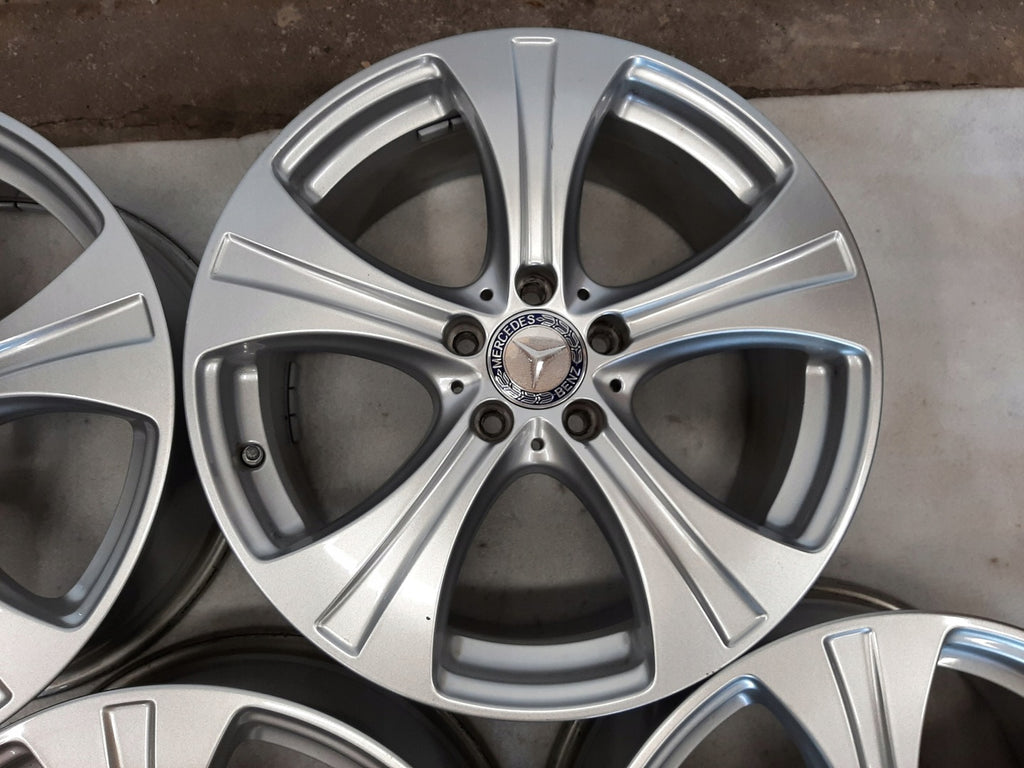 4x Alufelge 18 Zoll 8.0" 5x112 38ET Glanz Silber A2534010800 Mercedes-Benz Glc