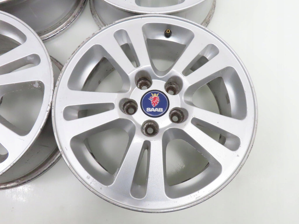 4x Alufelge 16 Zoll 6.5" 5x110 41ET Glanz Silber 12804095 Saab I Rim Wheel FEL2578831969yi
