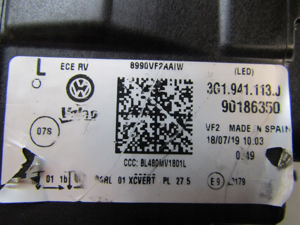 Frontscheinwerfer VW Passat B8 3G1941113J LED Links Scheinwerfer Headlight SCH3851126536lr