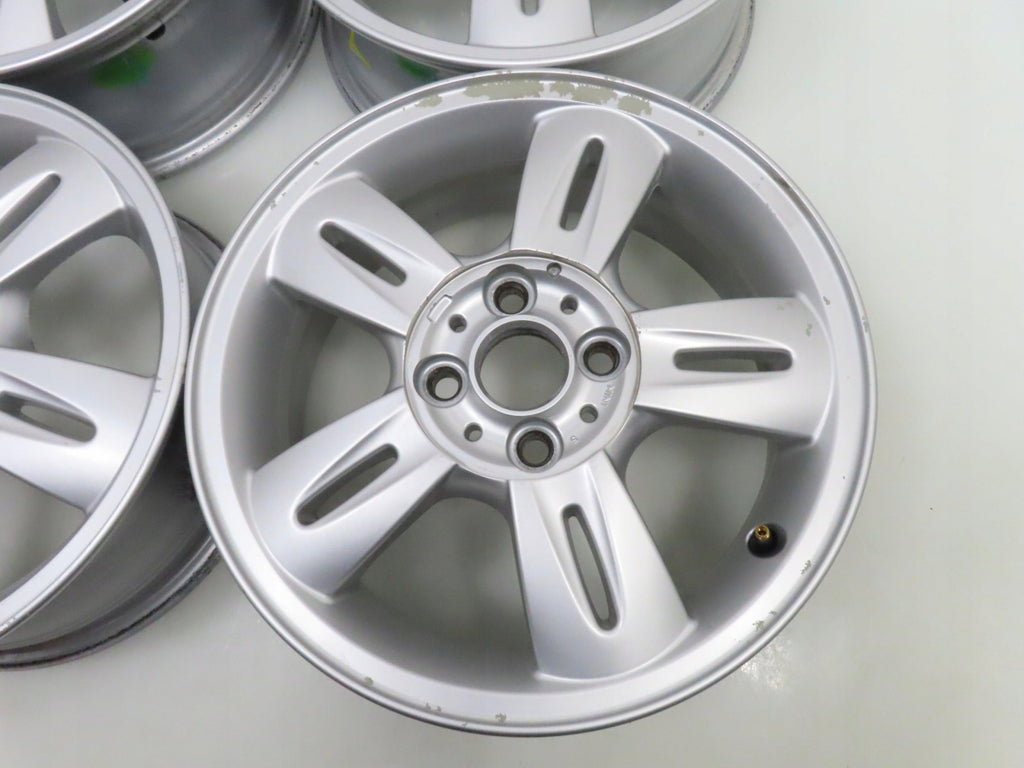 4x Alufelge 15 Zoll 5.5" 4x100 45ET Silber 6763295 Mini Rim Wheel FEL1232360695ps