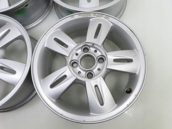 4x Alufelge 15 Zoll 5.5" 4x100 45ET Silber 6763295 Mini Rim Wheel FEL1232360695ps