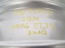 Load image into Gallery viewer, 1x Alufelge 16 Zoll 6.0" 5x100 35ET Glanz Silber 2GM071496 VW T Cross Rim Wheel FEL3158795508vz