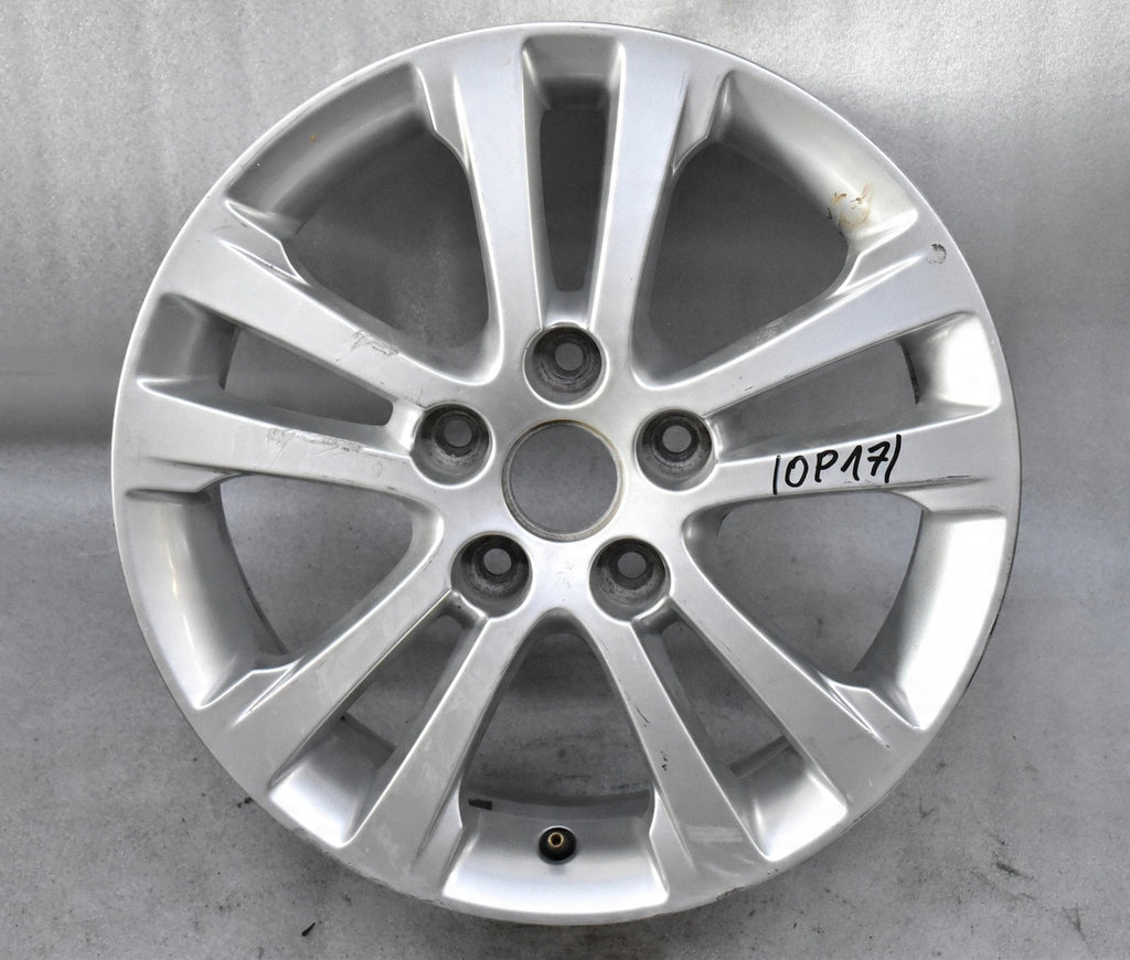1x Alufelge 16 Zoll 6.5" 5x114.3 50ET Glanz Silber 52910-A2220 Kia Proceed