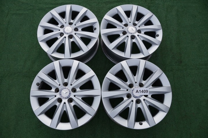4x Alufelge 16 Zoll 6.5" 5x112 49ET 2464010500 Mercedes-Benz W246 Rim Wheel FEL3850755682we