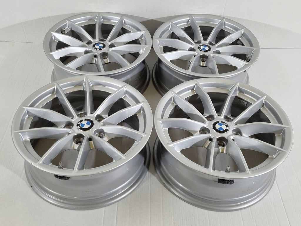 4x Alufelge 16 Zoll 6.5" 5x112 22ET Glanz Silber 6876921 BMW Rim Wheel FEL1283093627vd