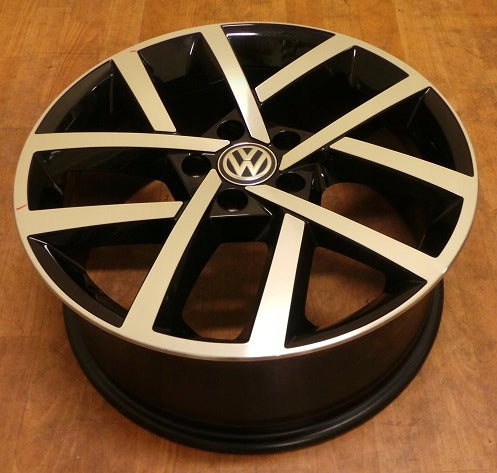 1x Alufelge 18 Zoll 7.5" 5x112 51ET Glanz Silber 5G0601025CP VW Golf Vii FEL6137604788jg