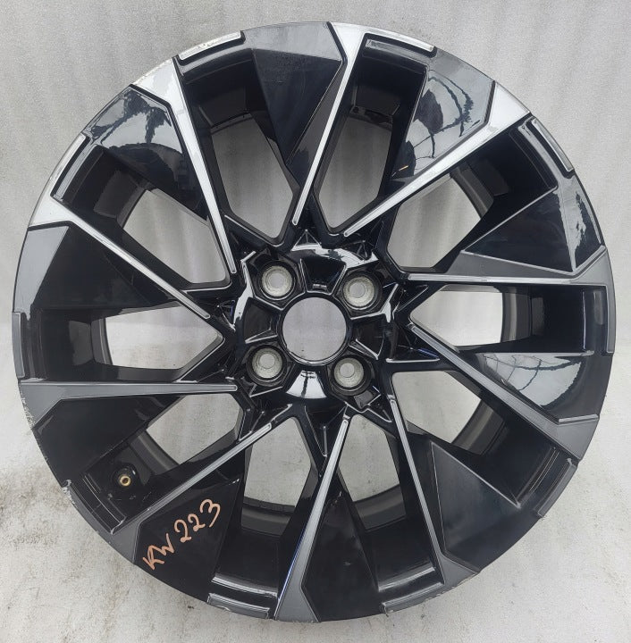 1x Alufelge 17 Zoll 7.0" 4x100 37ET Glanz Schwarz 403000990R Renault Clio I V FEL3988367723wn