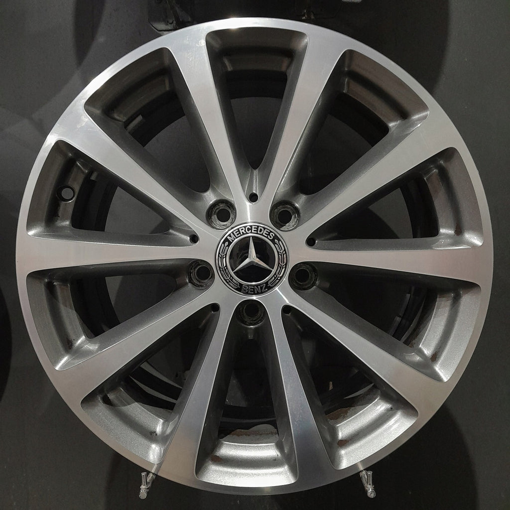 4x Alufelge 17 Zoll 7.5" 5x112 40ET Glanz Silber A2134011300- Mercedes-Benz W213 FEL5345280805hs