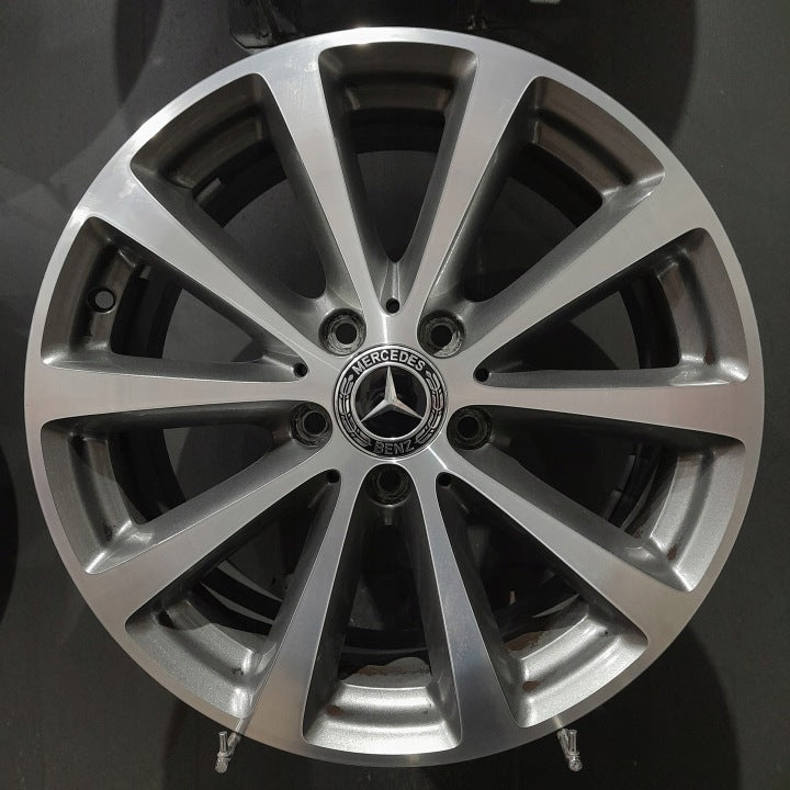 4x Alufelge 17 Zoll 7.5" 5x112 40ET Glanz Silber A2134011300- Mercedes-Benz W213 FEL5345280805hs