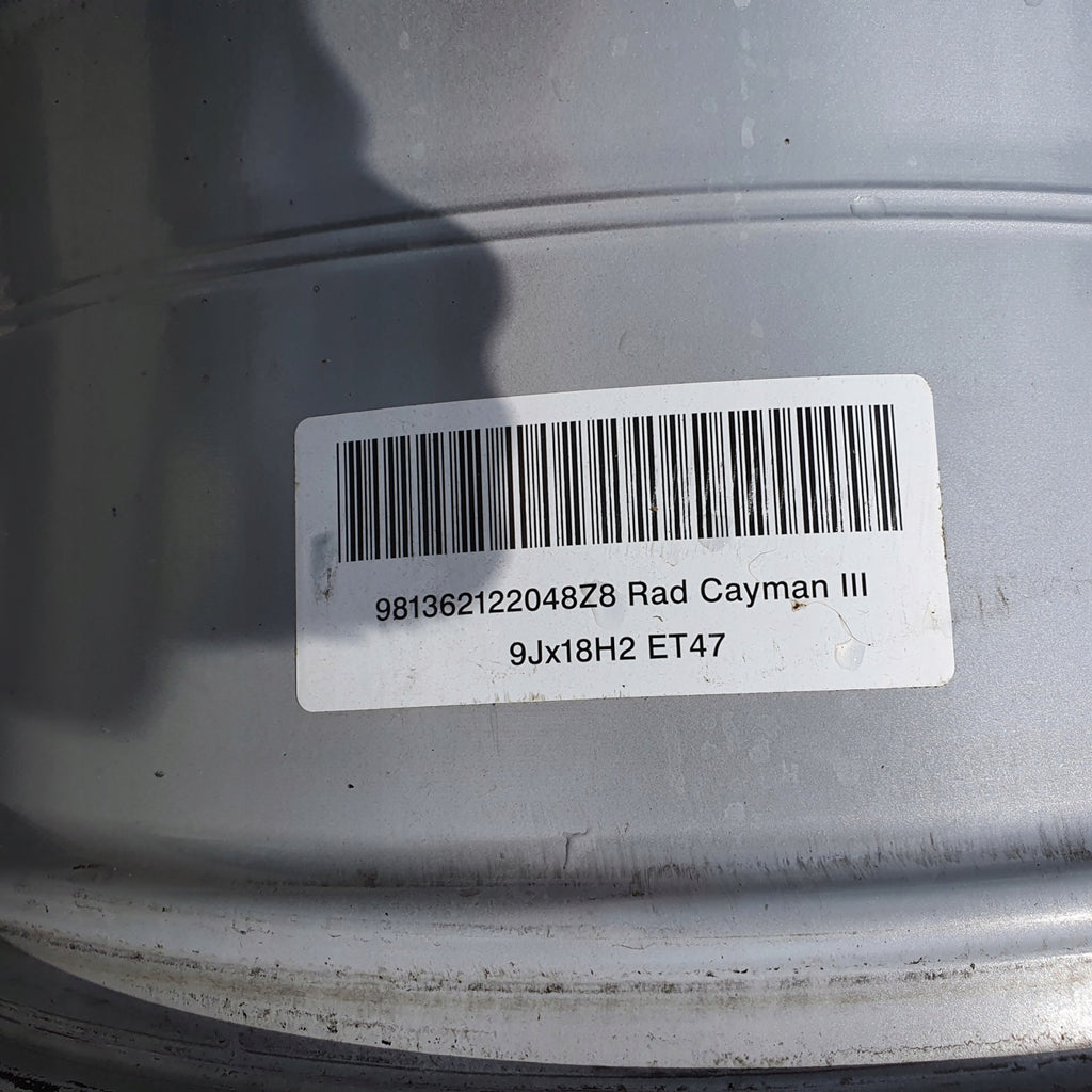 1x Alufelge 18 Zoll 9.0" 5x130 47ET Glanz Silber 981362122048Z8 Porsche Cayman FEL2305870701wo