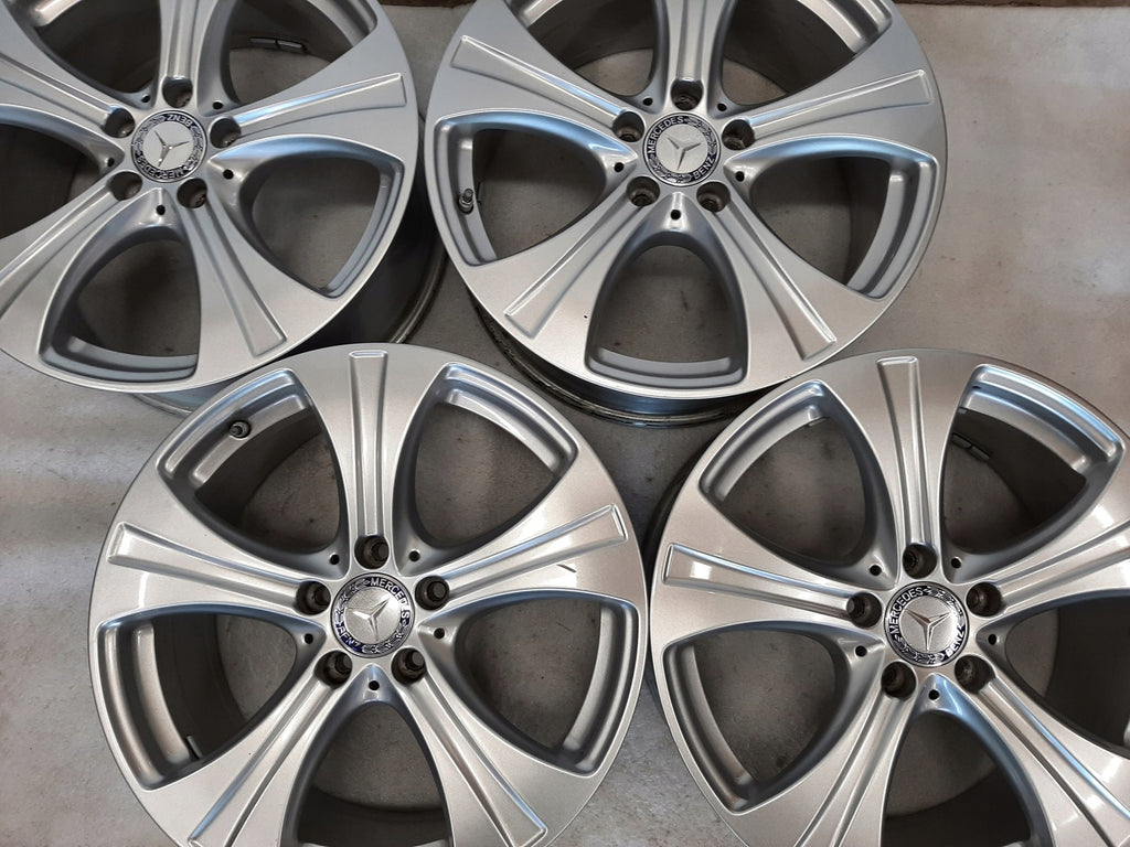 4x Alufelge 18 Zoll 8.0" 5x112 38ET Glanz Silber A2534010800 Mercedes-Benz Glc
