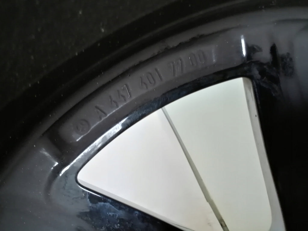 1x Alufelge 17 Zoll 7.0" 5x112 51ET Glanz Schwarz A4474017700 Mercedes-Benz Vito FEL9663738636ot