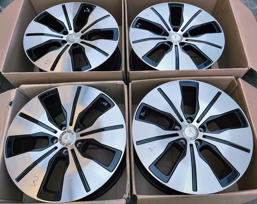 4x Alufelge 19 Zoll 8.0" 5x112 34ET Glanz Schwarz A2934010100 Mercedes-Benz Eqc FEL1580841479ue