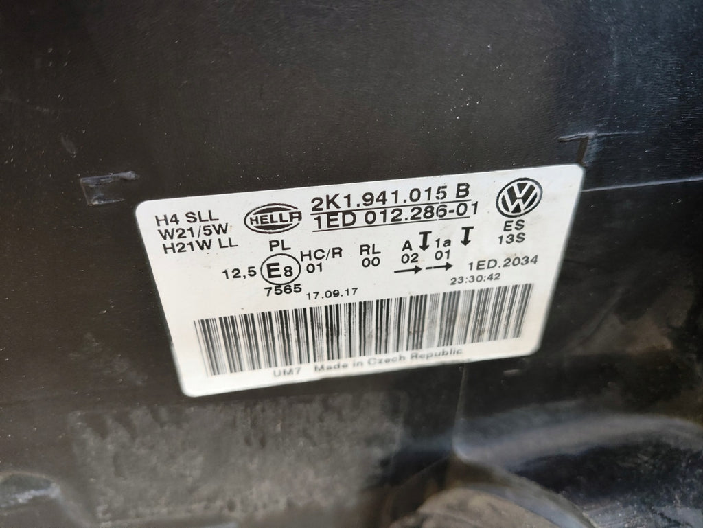 Frontscheinwerfer VW Caddy 2K1941015B 1ED01228601 Links Scheinwerfer Headlight SCH7480713787ti