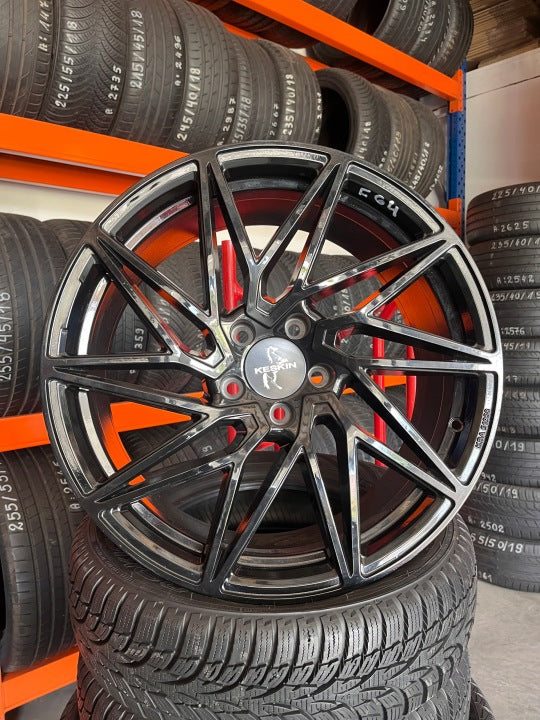 1x Alufelge 19 Zoll 8.5" 5x112 45ET Glanz Blau Rim Wheel FEL4014889786cw