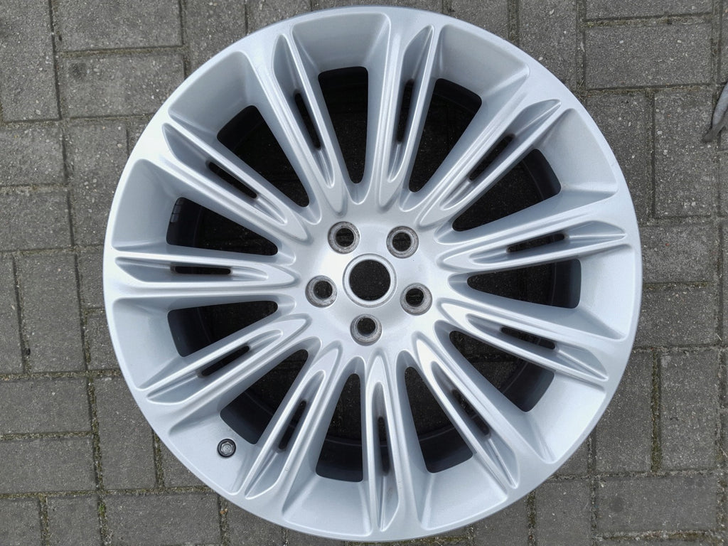 1x Alufelge 22 Zoll 9.5" 5x120 49ET Glanz Silber JK521007 Land Rover Sport FEL5018596120uq
