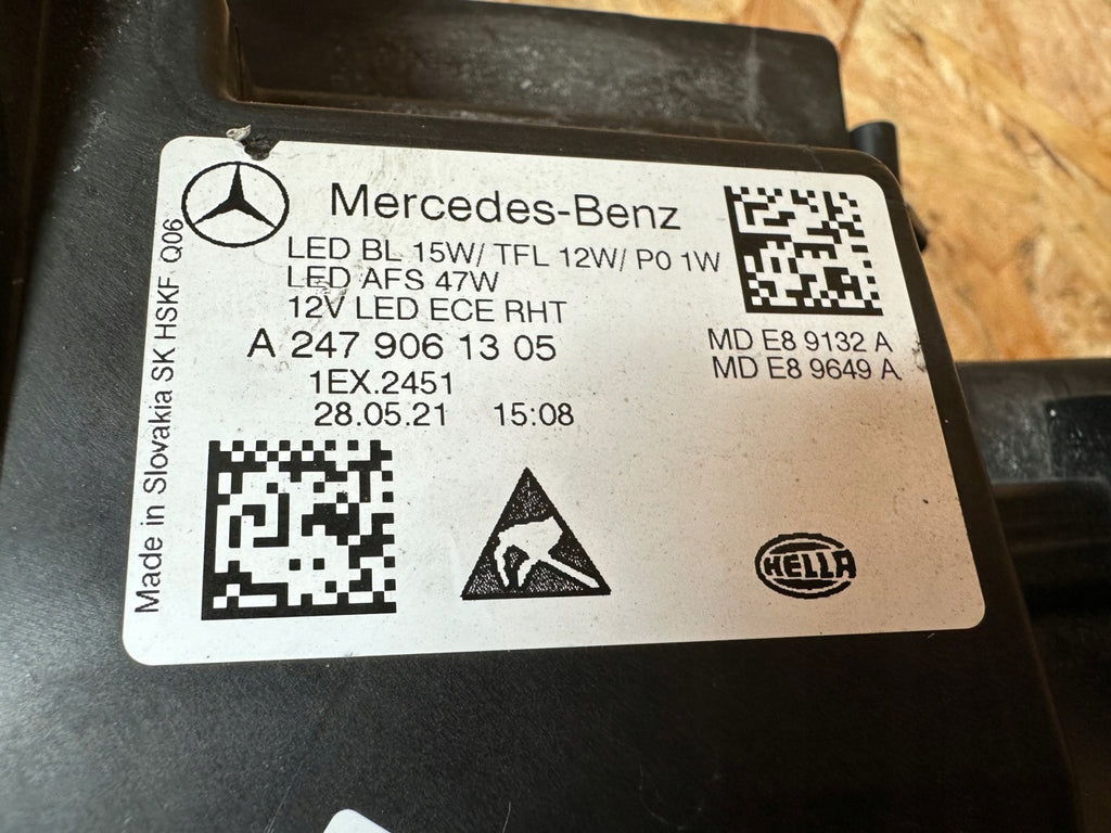 Frontscheinwerfer Mercedes-Benz W247 A2479061305 Links Scheinwerfer Headlight SCH6101522511os