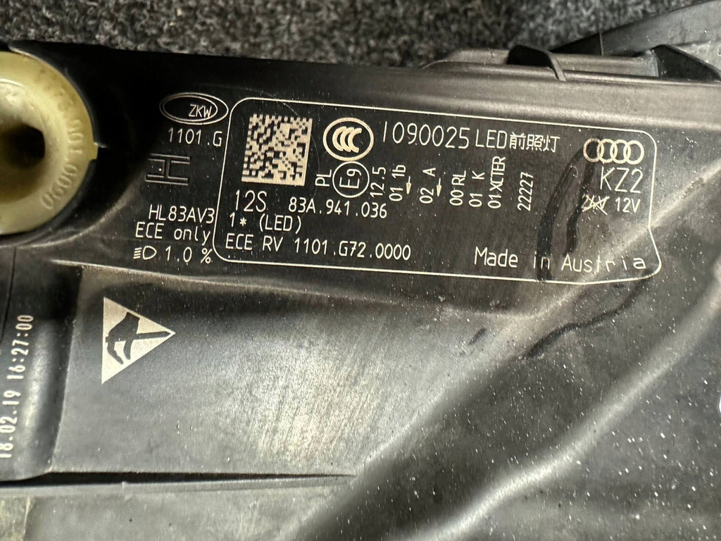 Frontscheinwerfer Audi Q3 83A941036 Full LED Rechts Scheinwerfer Headlight SCH6694092476cd