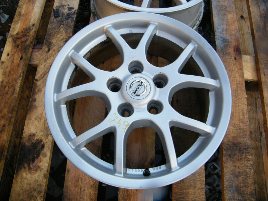 1x Alufelge 16 Zoll 6.5" 5x114.3 40ET Glanz Schwarz Nissan Qashqai Primera P12 FEL9397804551ds