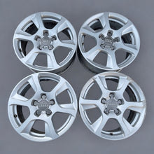 Load image into Gallery viewer, 4x Alufelge 16 Zoll 7.5&quot; 5x112 45ET Glanz Silber 8K0601025 Audi Rim Wheel