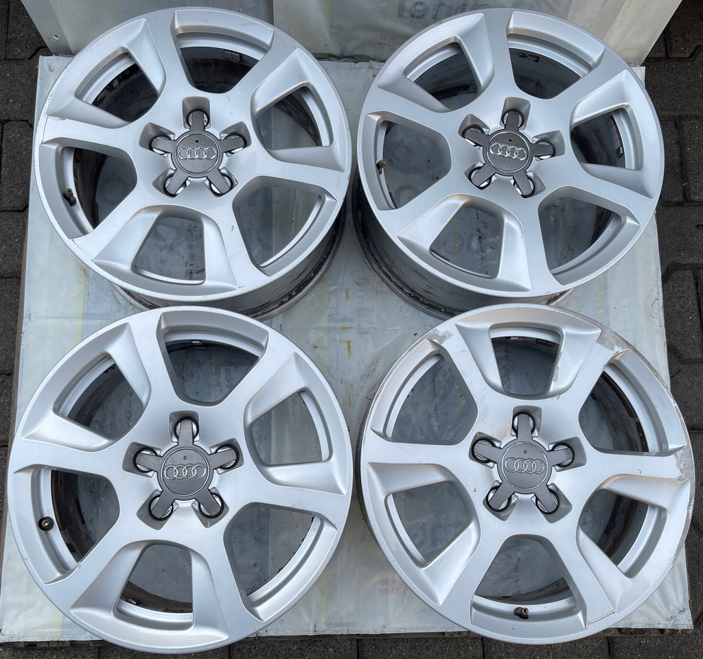 4x Alufelge 16 Zoll 7.5" 5x112 45ET Glanz Silber 8K0601025 Audi Rim Wheel