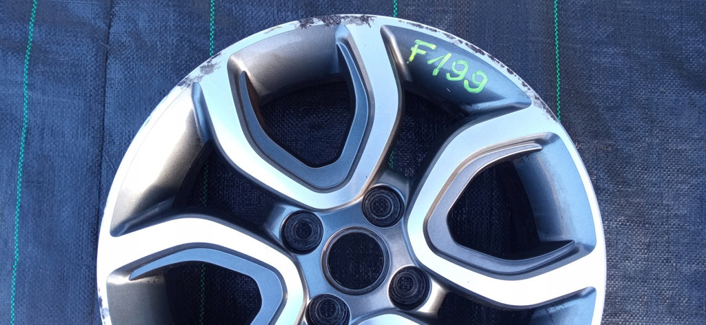 1x Alufelge 15 Zoll 6.0" 4x100 51ET Glanz Graphit 52910-G6300 Kia Picanto FEL3906374405bc