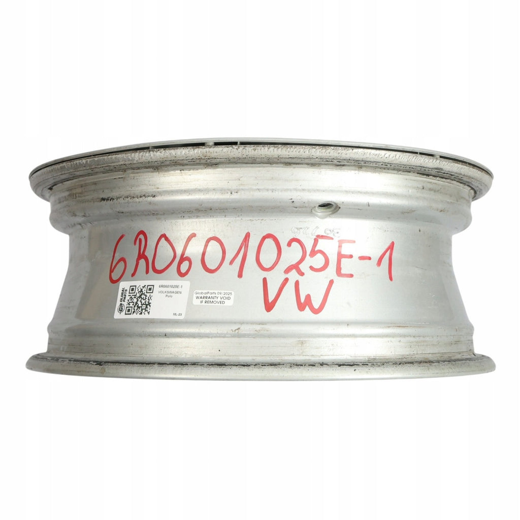 1x Alufelge 15 Zoll 5.5" 5x100 38ET Glanz Silber 6R0601025E VW Polo 6r Rim Wheel FEL4675110737tf