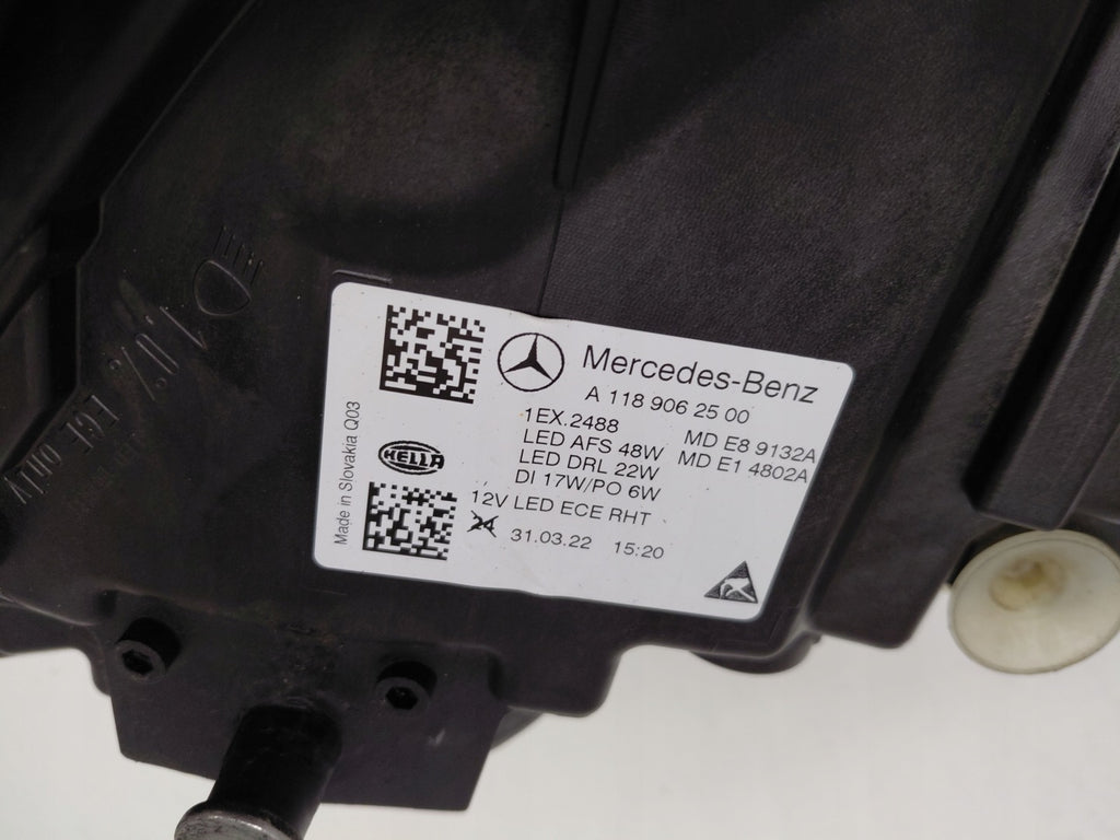 Frontscheinwerfer Mercedes-Benz Cla A1189062500 Links Scheinwerfer Headlight SCH2118284189si