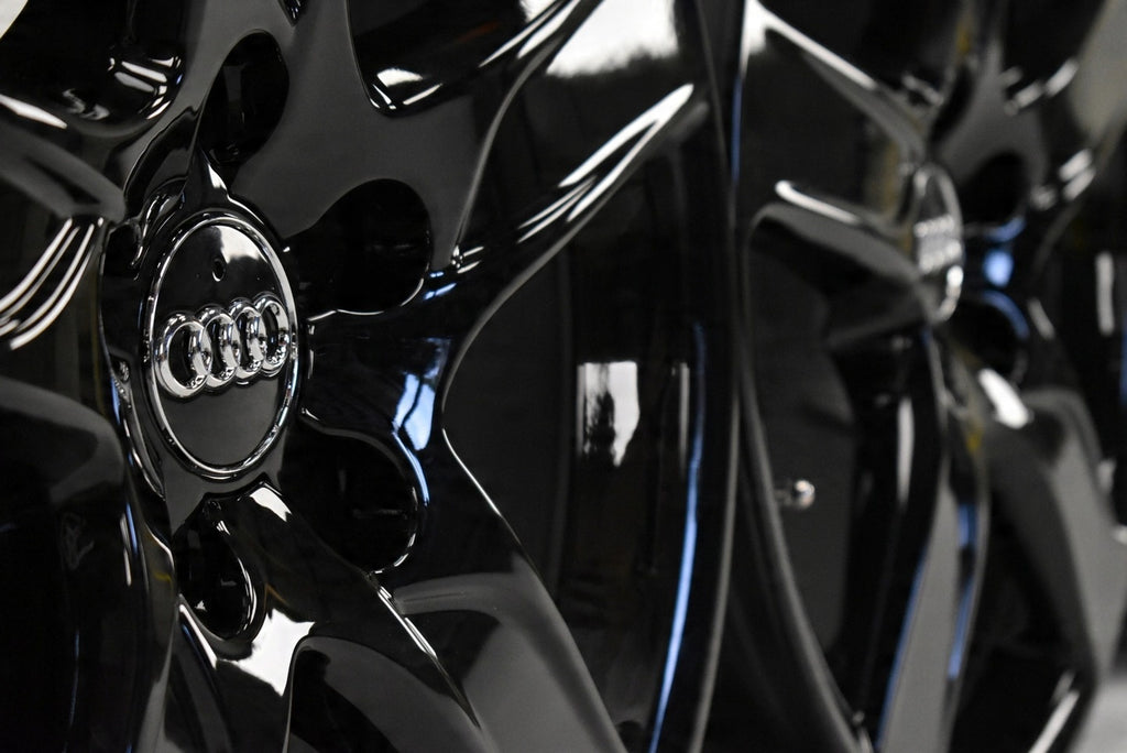 4x Alufelge 18 Zoll 8.0" 5x112 41ET Glanz Schwarz 4G9601025E Audi C7 A4 B9