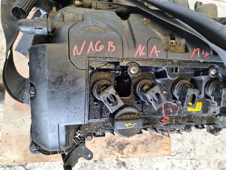 Motor Mini Peugeot N16B16A 1.6 120PS 90kW 170TKm Benzin Engine Unkomplett MOT3491017370cf