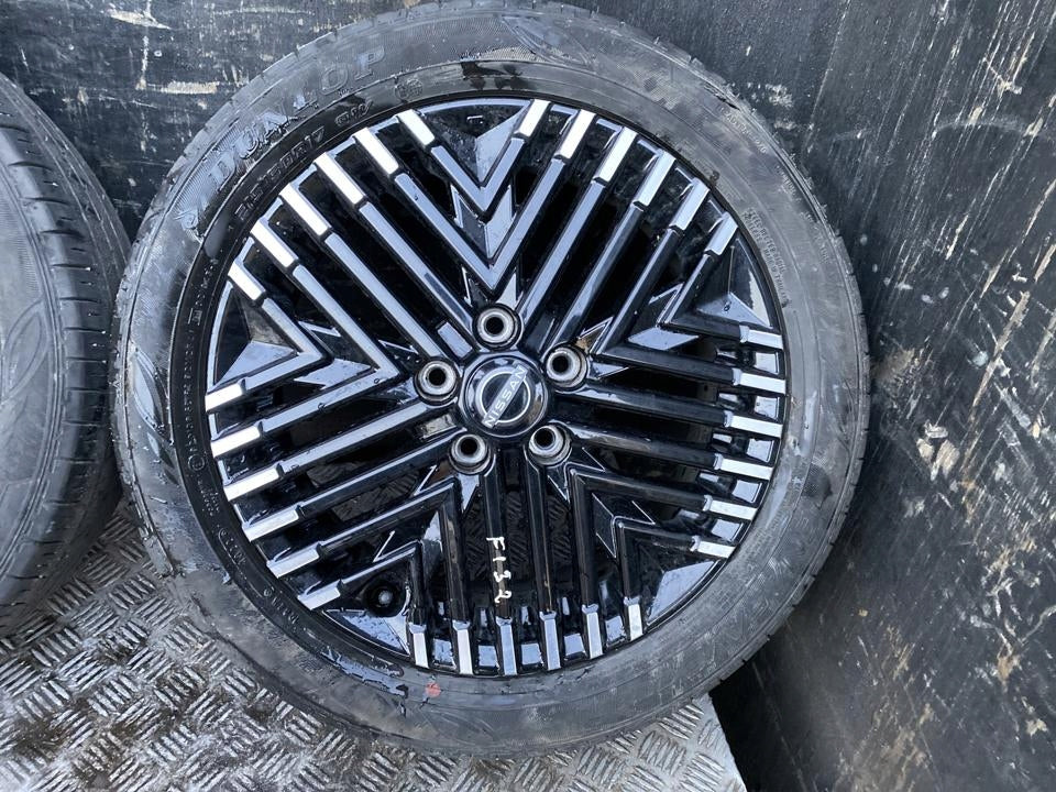 1x Alufelge 17 Zoll 6.5" 5x114.3 45ET Glanz Schwarz Nissan Leaf Rim Wheel FEL6074568222vw