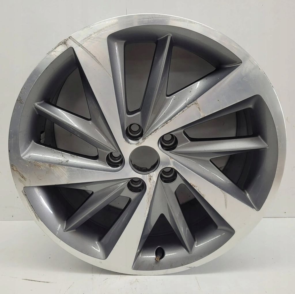 1x Alufelge 18 Zoll 7.5" 5x112 51ET Glanz Grau 5F0601025 Mg Leon Rim Wheel