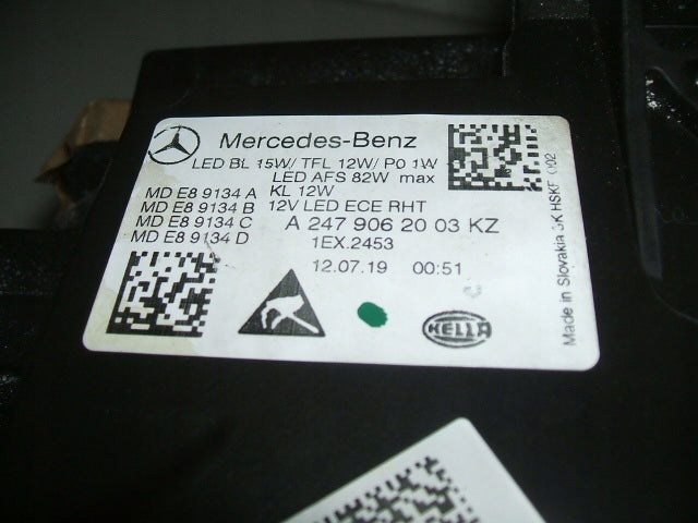 Frontscheinwerfer Mercedes-Benz W247 A2479061903 LED Rechts oder Links SCH3333702861pp