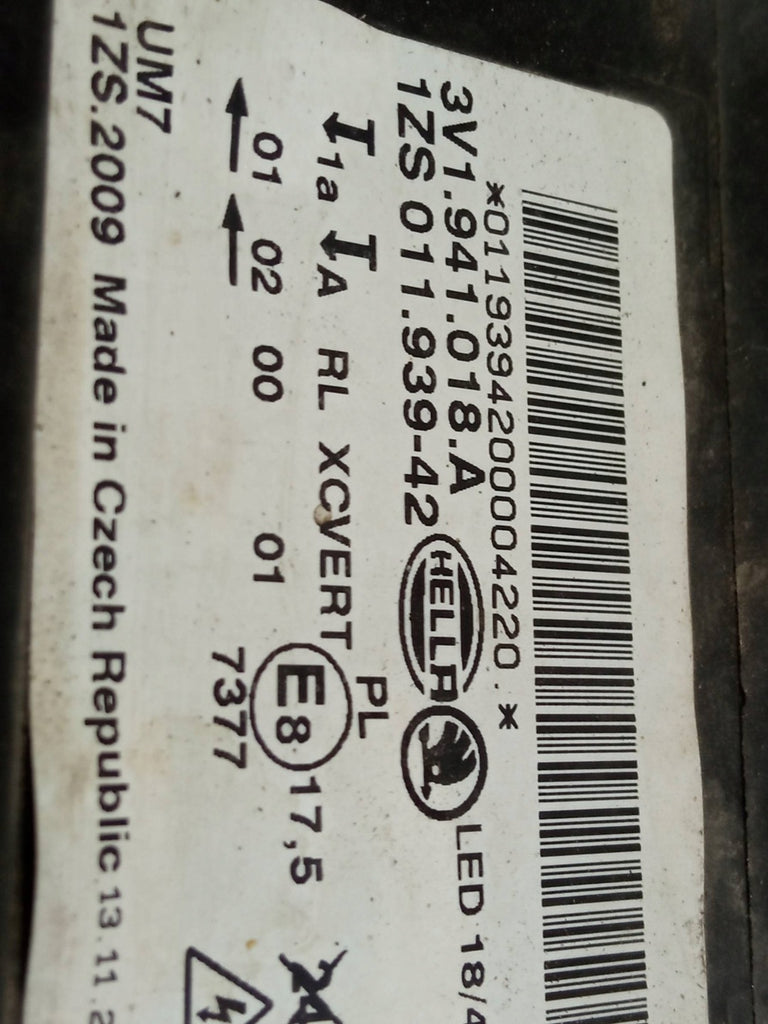 Frontscheinwerfer Skoda Superb III 3V1941018A LED Rechts Scheinwerfer Headlight