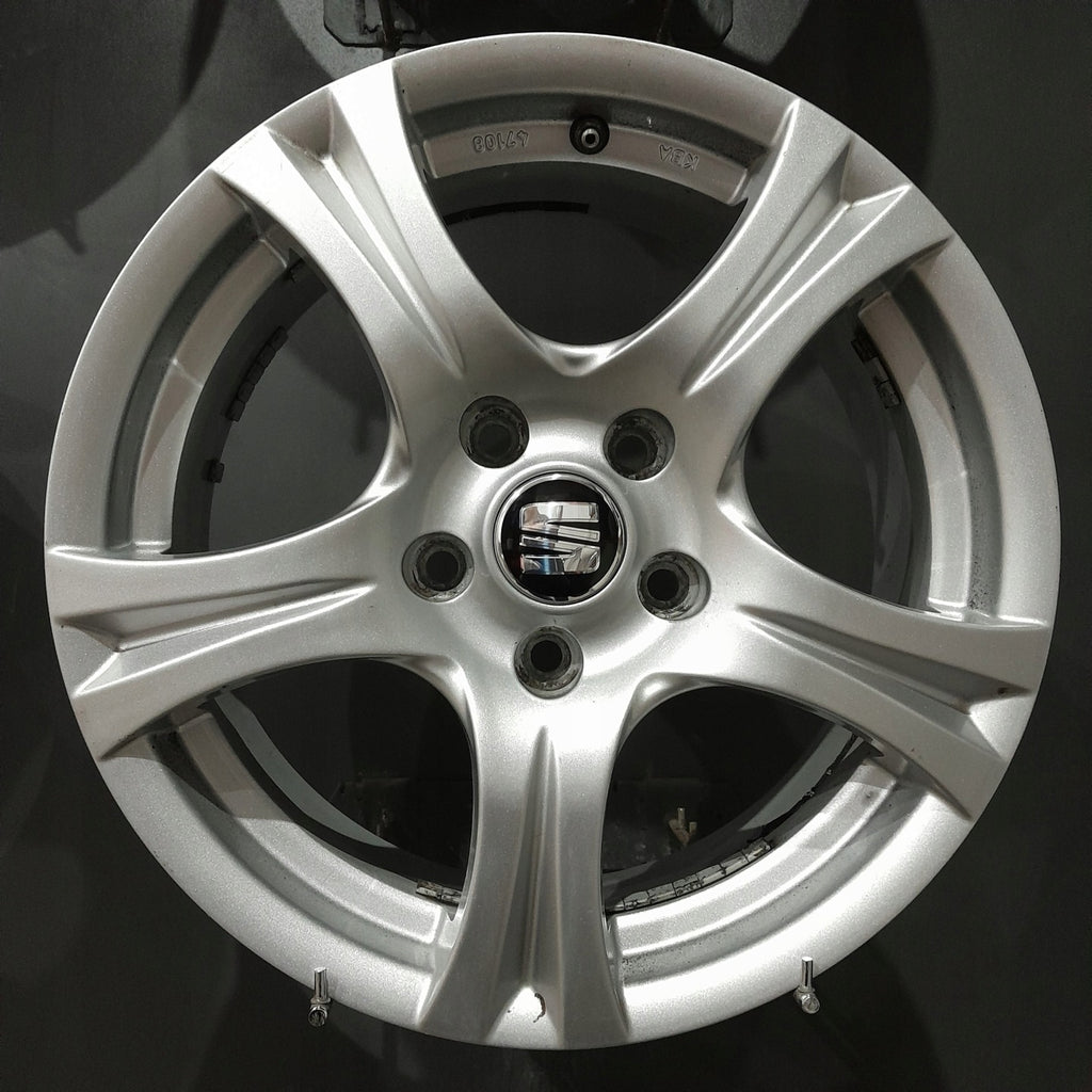 4x Alufelge 16 Zoll 7.0" 5x112 46ET Silber Seat Leon Exeo Rim Wheel FEL3163274000lh