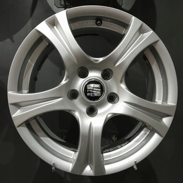 4x Alufelge 16 Zoll 7.0" 5x112 46ET Silber Seat Leon Exeo Rim Wheel FEL3163274000lh