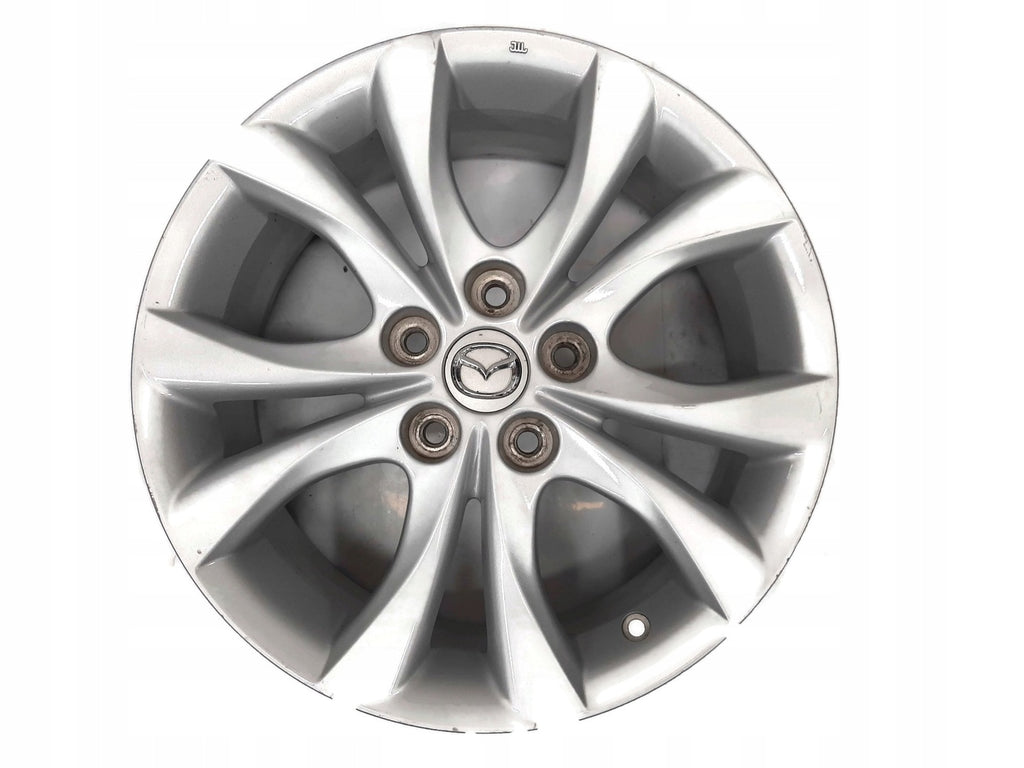 1x Alufelge 17 Zoll 7.0" 5x114.3 52 5ET Glanz Silber 9965467070 Mazda 3 5