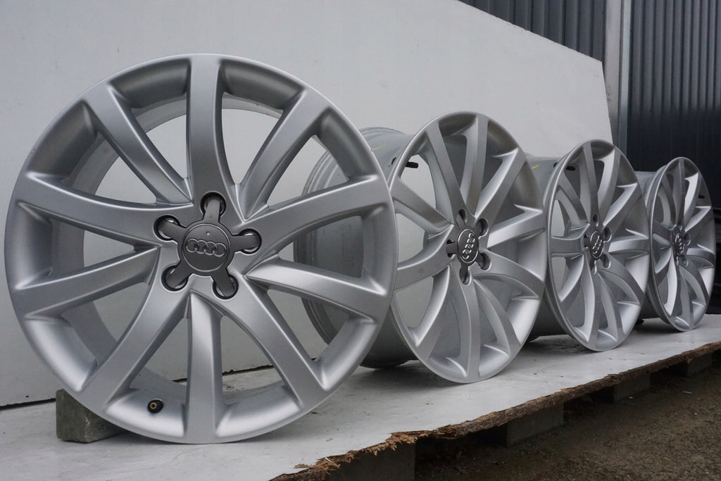 4x Alufelge 18 Zoll 8.0" 5x112 47ET Glanz Silber 8K0601025BT Audi Rim Wheel