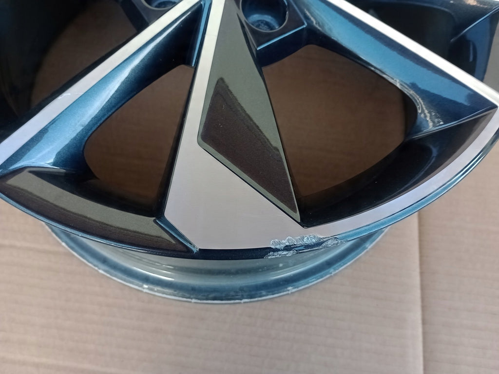 1x Alufelge 16 Zoll 6.0" 4x100 43ET Glanz Silber 1ST601025 Skoda Citigo