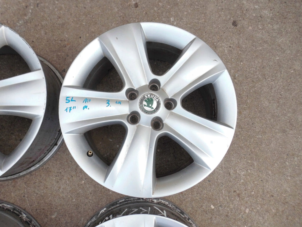 4x Alufelge 17 Zoll 7.0" 5x112 45ET 5L0601025B Skoda Yeti 5l Rim Wheel FEL4564126618zt