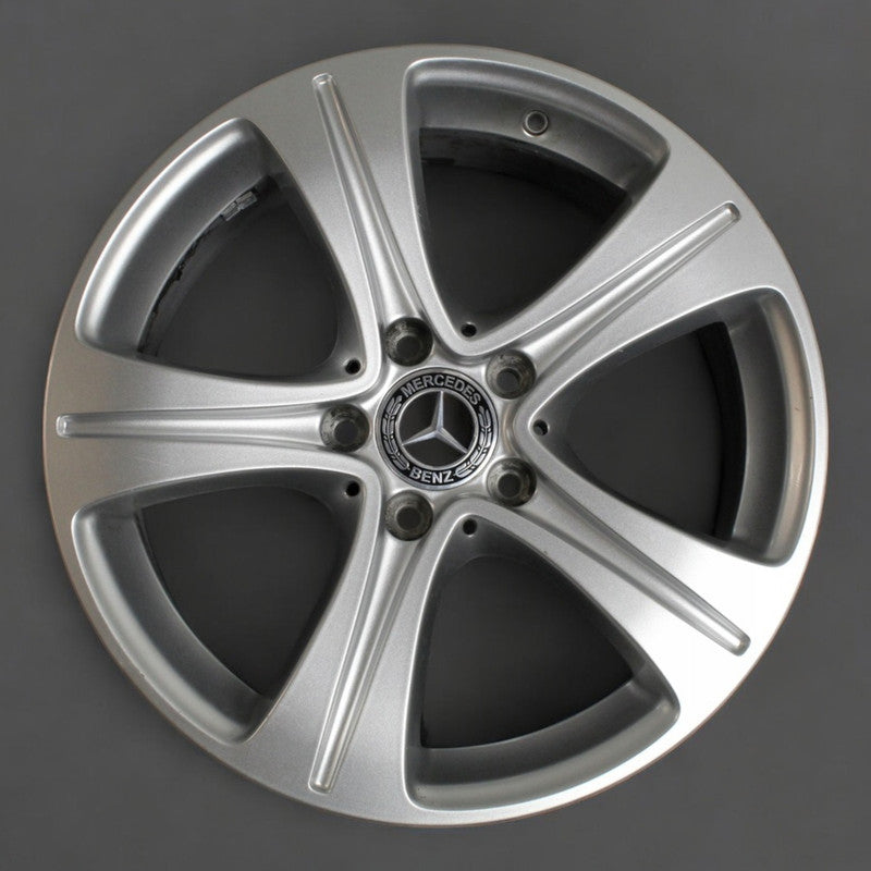 1x Alufelge 17 Zoll 7.5" 5x112 40ET Glanz Silber A2134011200 Mercedes-Benz