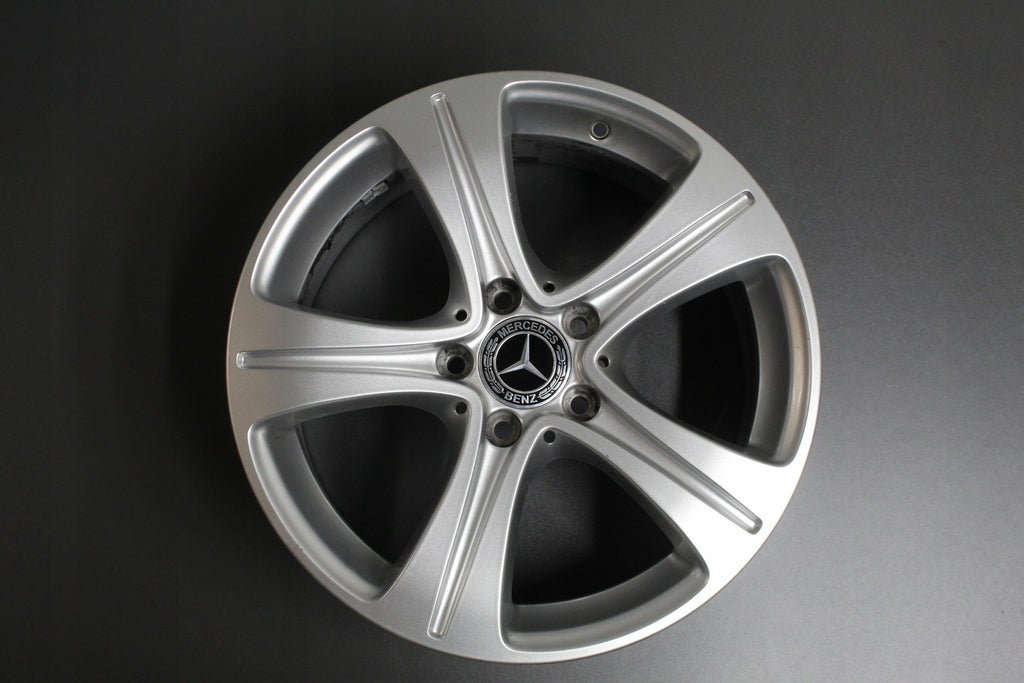 1x Alufelge 17 Zoll 7.5" 5x112 40ET Glanz Silber A2134011200 Mercedes-Benz