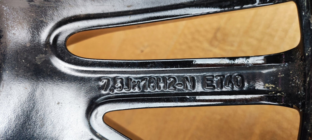 1x Alufelge 18 Zoll 7.5" 5x112 40ET Glanz Schwarz A2064014900 Mercedes-Benz W206 FEL7980109094it