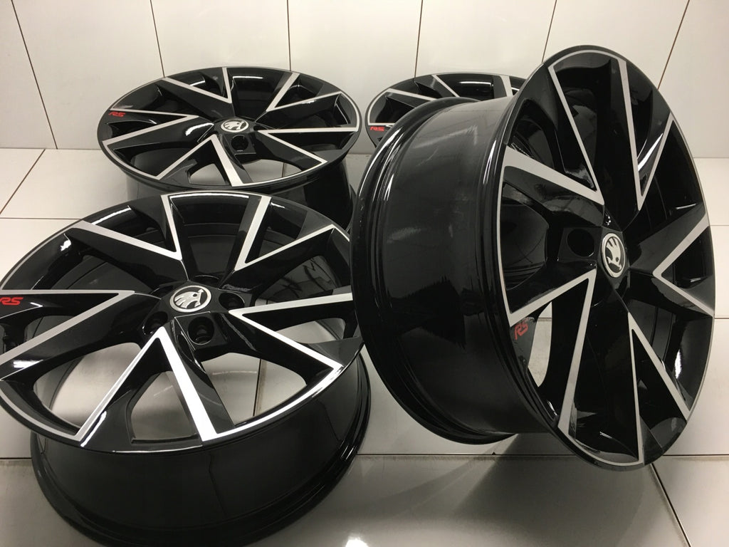 4x Alufelge 19 Zoll 8.0" 5x112 44ET 3V0601025AP Mg Superb I Rim Wheel FEL8272252202jc