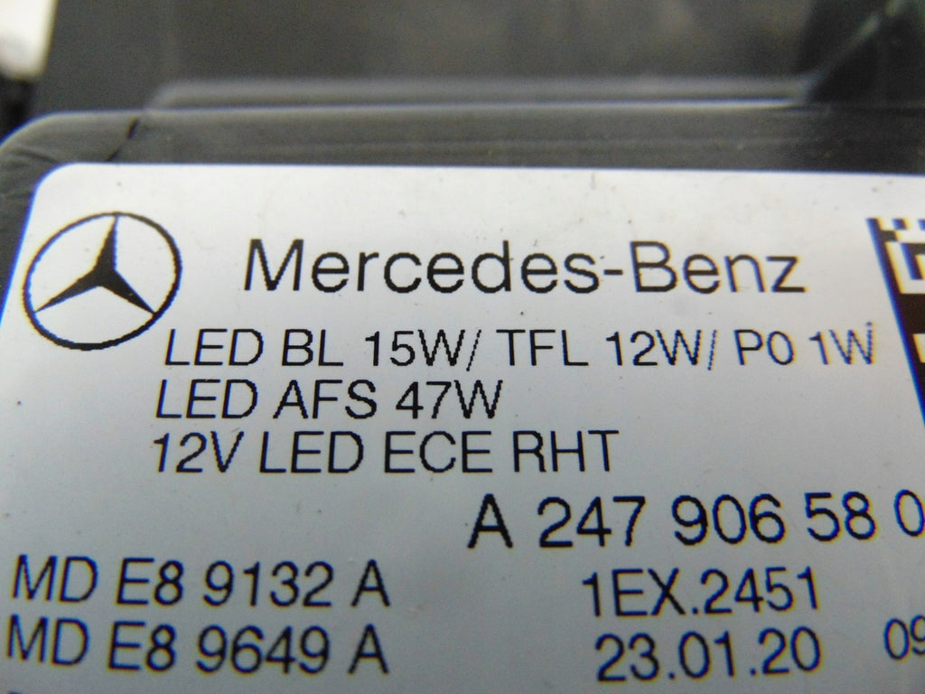 Frontscheinwerfer Mercedes-Benz W247 A2479065803 Full LED Rechts Headlight